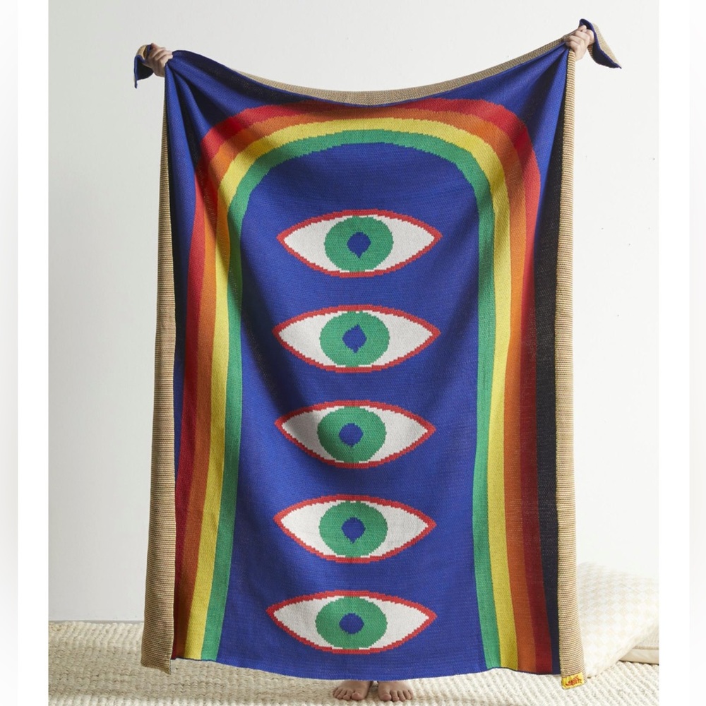 Urban outfitters magic society eye throw blanket